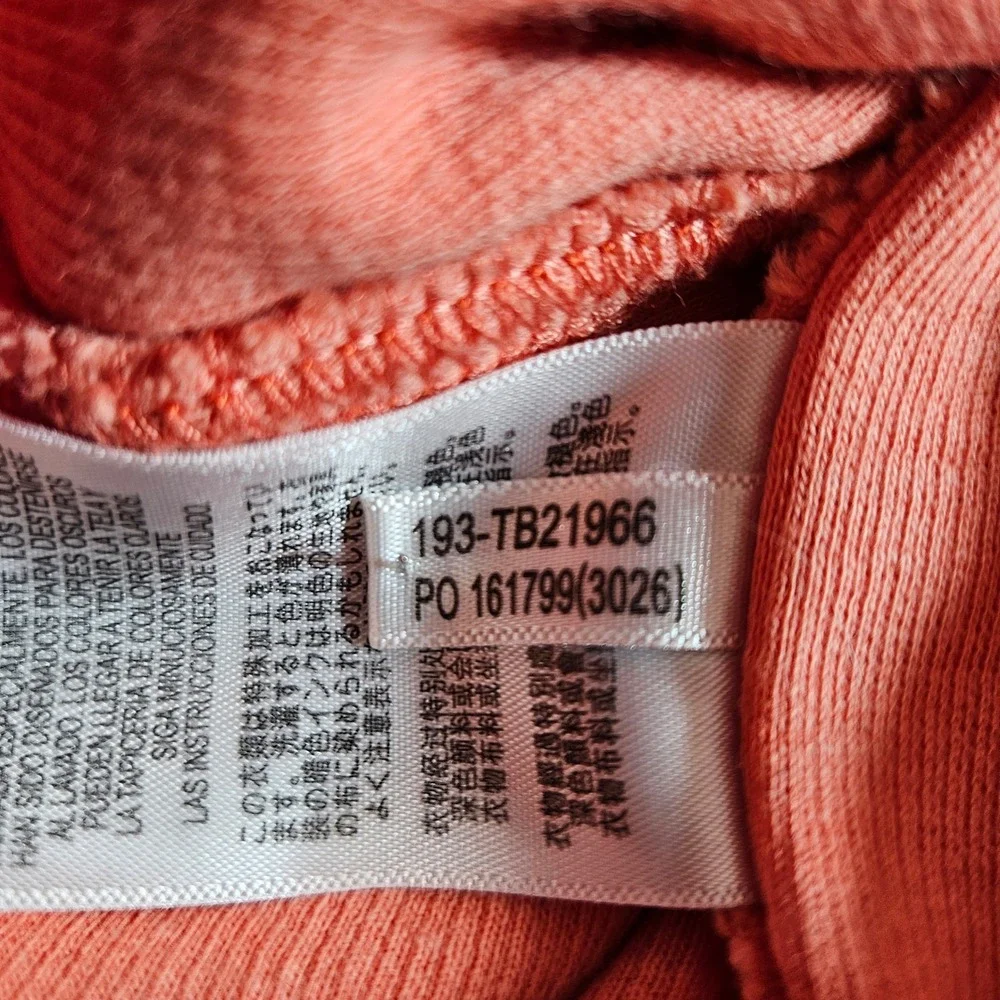 Tommy Bahama Pullover Mens 3XL Coral Orange Quarter Zip Ribbed Cotton TB21966